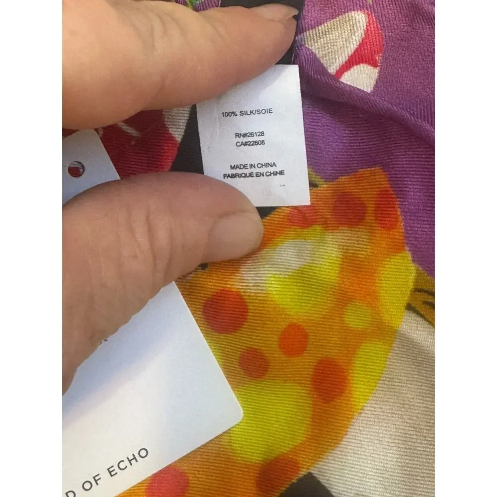 Echo silk scarf